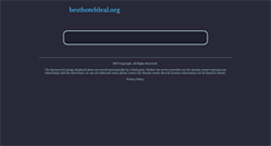 Desktop Screenshot of besthoteldeal.org